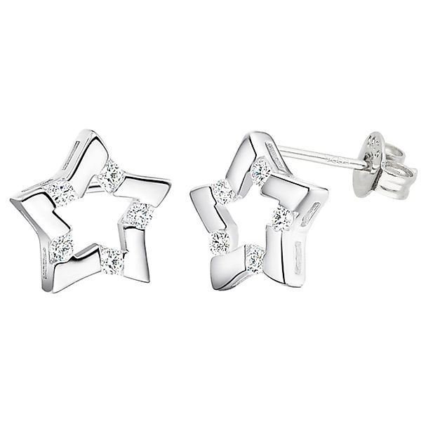 LÖB Paar Ohrstecker Silber Ohrringe Zirkonia günstig online kaufen