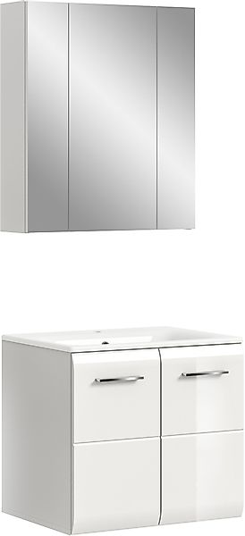 INOSIGN Badezimmer-Set, (Set, 3 St.), Florenz, Badkombination 3-tlg., Weiß günstig online kaufen