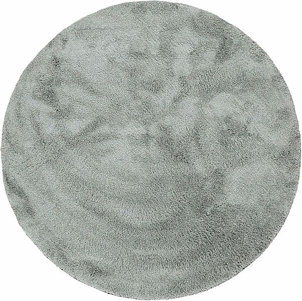 carpetfine Teppich "Silky" rund 20 mm Höhe Shaggy, Langflor, uni, besonders günstig online kaufen