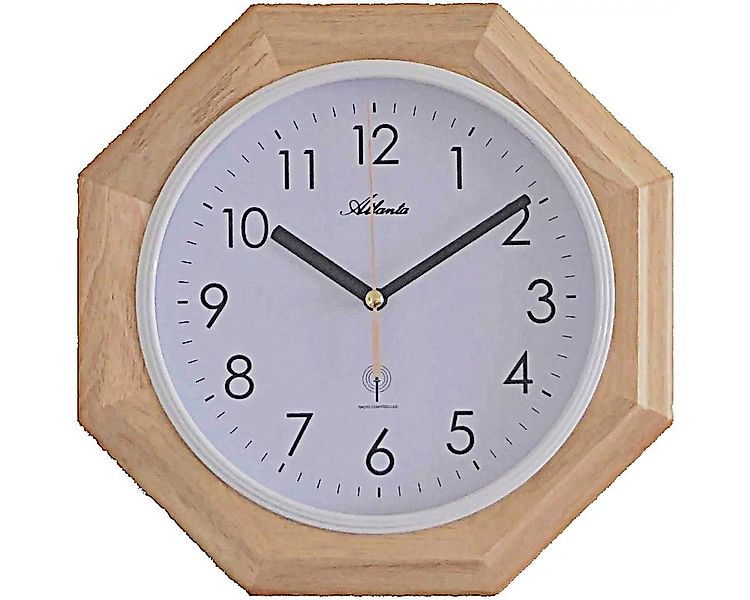 Atlanta Wanduhr Funkwanduhr klassisch 26,5 x 26,5 cm - Atlanta Modell: 4324 günstig online kaufen
