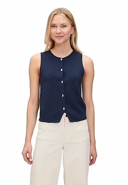 Betty&Co Strickjacke "Betty & Co Strickweste mit Knopfleiste" günstig online kaufen