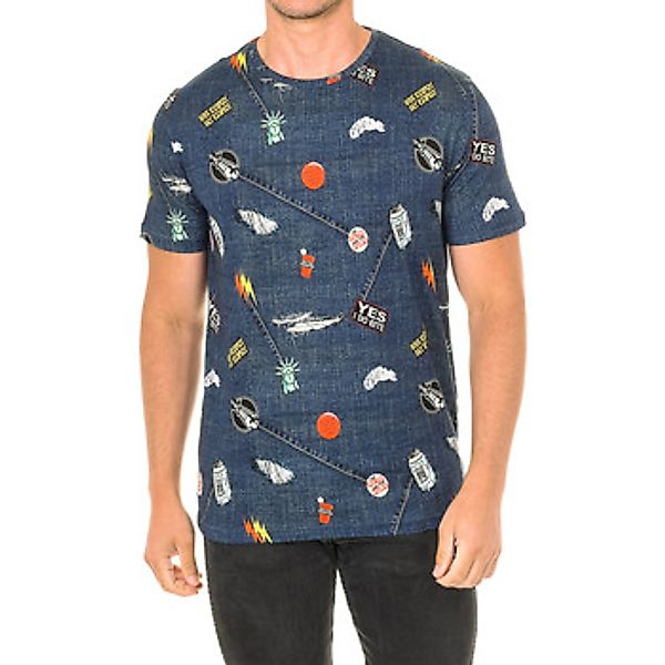 John Frank  T-Shirt JFTD01-RIPPED-MULTICOLOR günstig online kaufen