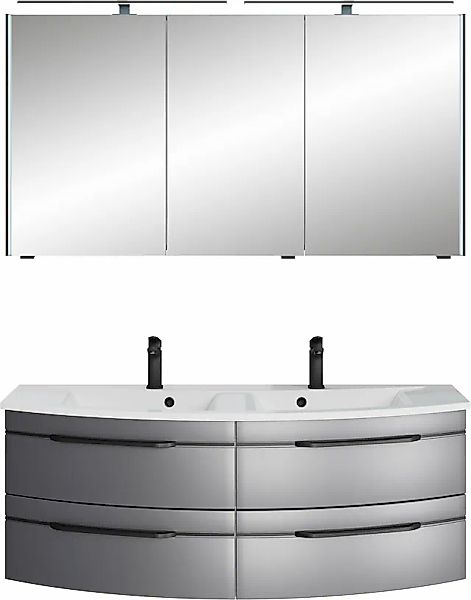 Saphir Badmöbel-Set »Badezimmer-Set 133,2 cm breit, inkl. Türdämpfer, 3 Tür günstig online kaufen