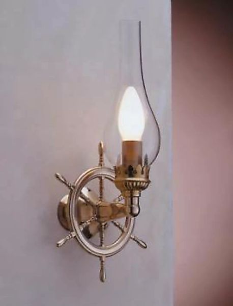 Wandlampe Messing Glas Maritim Antik Badezimmer Flur günstig online kaufen