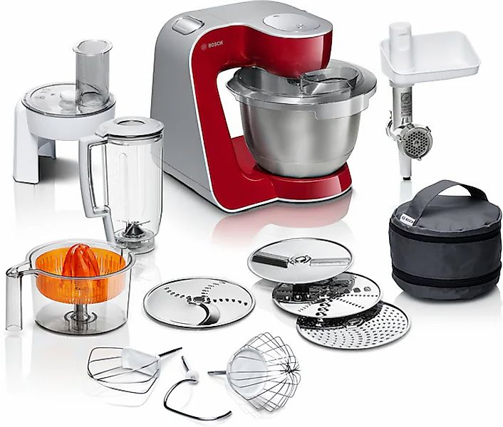 BOSCH Küchenmaschine »Serie 4 MUM56740, Durchlaufschnitzler/Mixer/Fleischw. günstig online kaufen
