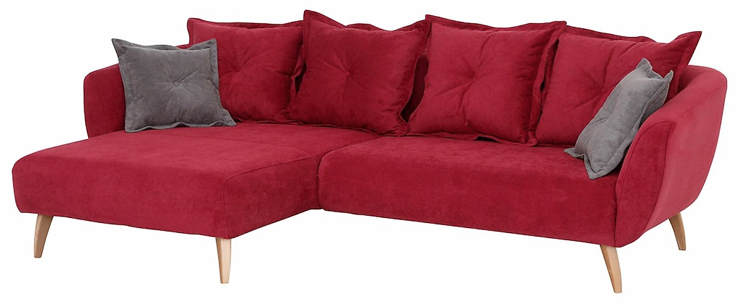 Home affaire "Baggio formschöne Polsterecke, bequem, Breite 277cm, L-Form" günstig online kaufen