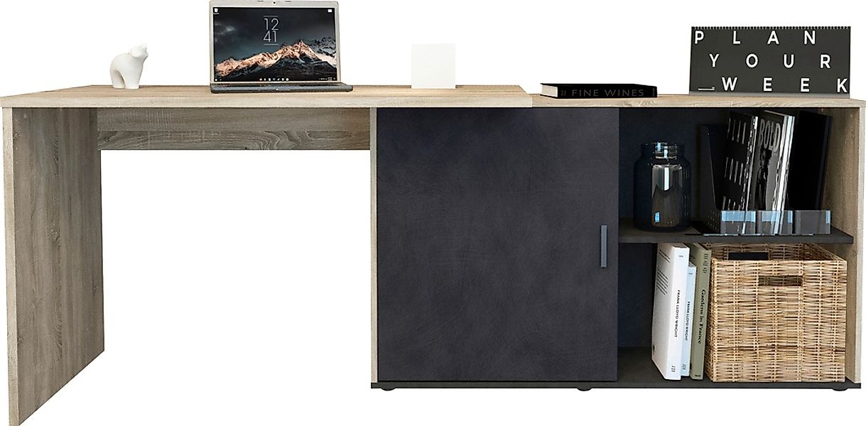 FMD Eckschreibtisch »Valley«, Breite 118 cm günstig online kaufen