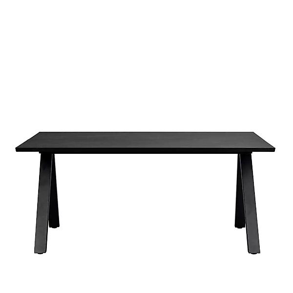 Moderner Esstisch aus Eiche Massivholz Schwarz lackiert günstig online kaufen