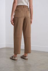 Next Lederimitathose Hose mit Barrel-Bein aus günstig online kaufen