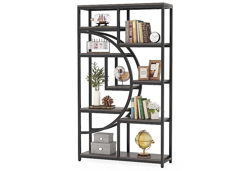 Tribesigns Bücherregal Raumteiler, Standregal mit 9 Ebenen, 175 x 95 x 30 c günstig online kaufen