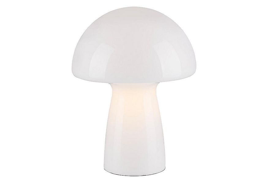 Paul Neuhaus Tischleuchte FUNGO, Weiß, Glas, Ø 21,5 x H 29 cm, ohne Leuchtm günstig online kaufen