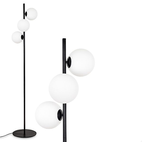 hofstein Stehlampe Stehlampe aus Metall/Glas in günstig online kaufen