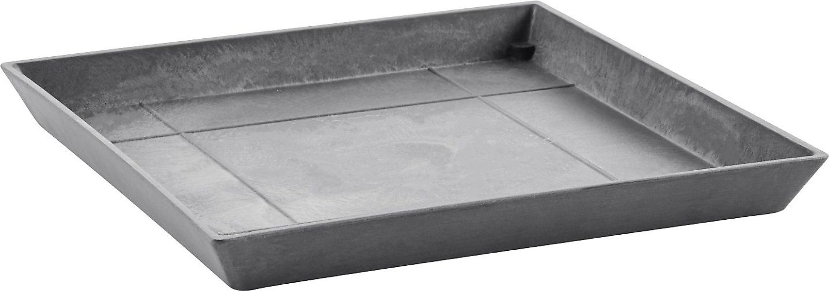 ECOPOTS Blumentopfuntersetzer SQUARE SAUCER Grey, BxTxH: günstig online kaufen