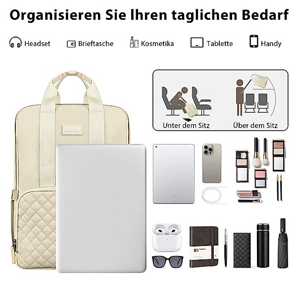 MODFU Laptoprucksack Freizeitrucksack Reiserucksack mit Gepäckgurt günstig online kaufen