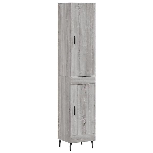 vidaXL Highboard Grau Sonoma 34,5x34x180 cm Holzwerkstoff 3199127 günstig online kaufen