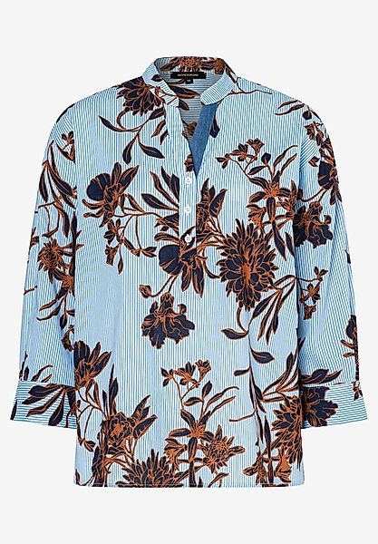 Streifenbluse mit Blumenprint, Sommer-Kollektion günstig online kaufen