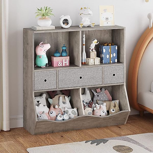 GarveeMore Kinderregal Bücherregal Kinder Spielzeugregal mit günstig online kaufen