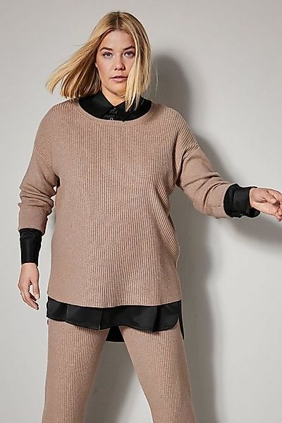 Sara Lindholm Strickpullover Pullover Rippstrick Langarm günstig online kaufen