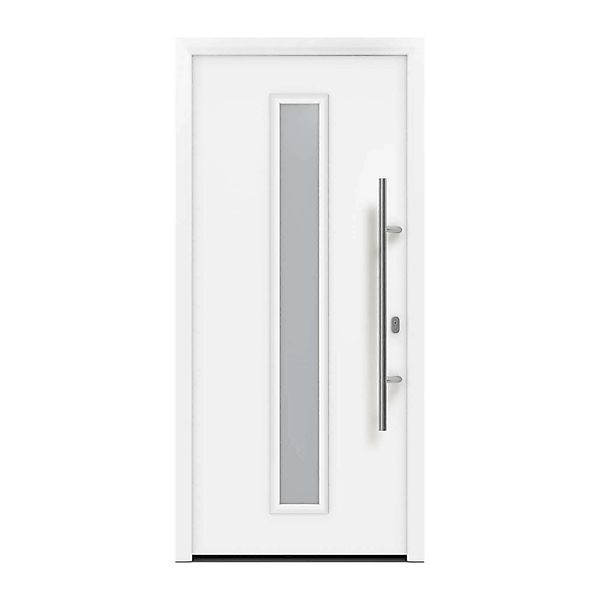 EcoStar Haustür Isopro IP 020S Verkehrsweiß 110 cm x 210 cm DIN R günstig online kaufen