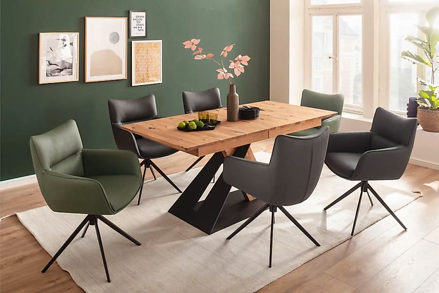 MCA furniture 4-Fußstuhl »LIMONE«, (Set), 2 St., (Set, 2 Stck), 360° drehba günstig online kaufen