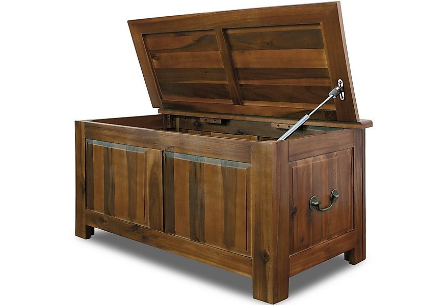 Deuba Holzkiste, mit Deckel Groß 103L Volumen Sitzbank Stauraum 160kg belas günstig online kaufen