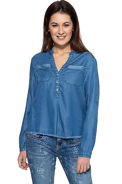 ATT Jeans Langarmbluse Selena mit offenen günstig online kaufen