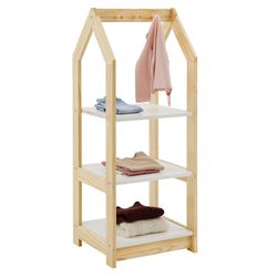 IDIMEX Kinderkleiderschrank SALLY Kinderzimmer Regal Hausform günstig online kaufen