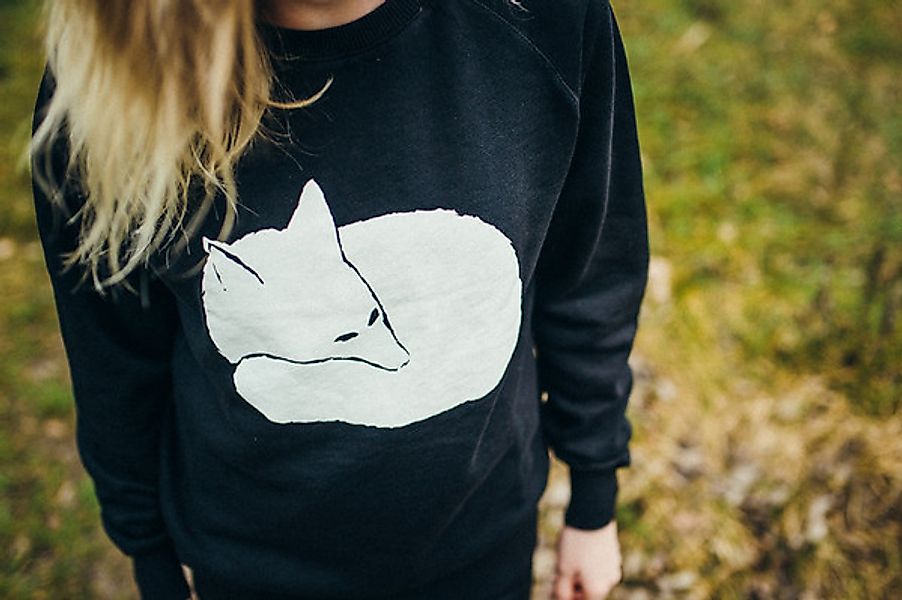 Fuchs Unisex Sweatshirt / Bio & Fair Wear Black günstig online kaufen