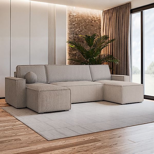 Masseno Ecksofa PESANO mit Schlaffunktion U-Form, günstig online kaufen