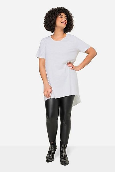 Angel of Style T-Shirt Longshirt Rundhals Halbarm gerundeter Saum günstig online kaufen