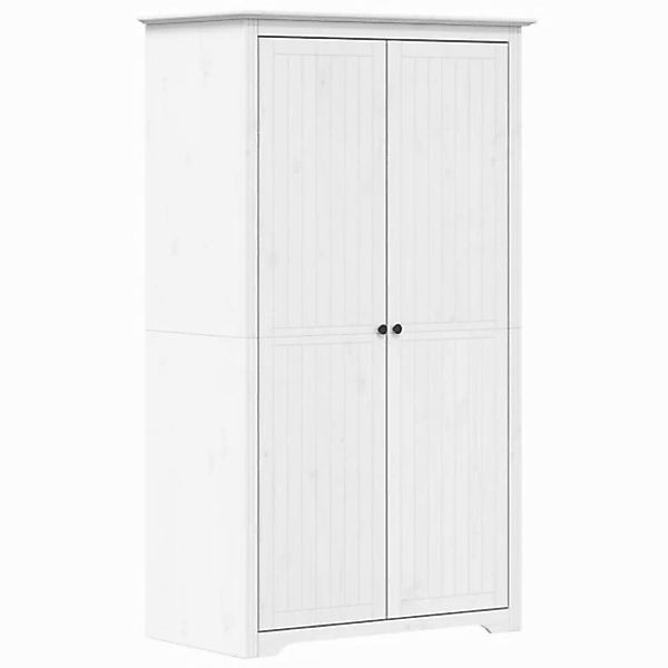 furnicato Kleiderschrank BODO Weiß 99x53,5x173 cm Massivholz Kiefer (1-St) günstig online kaufen