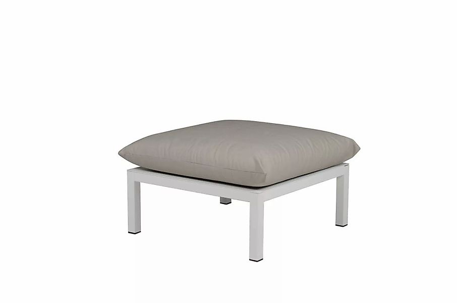Anbauelelement Fiam DOMINO, 70 x 70 x 42 Gestell: Aluminium Weiß, Sitzkisse günstig online kaufen