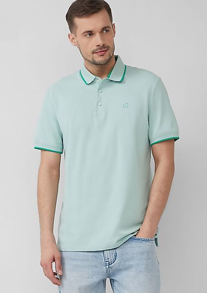 s.Oliver Kurzarmshirt Sportives Piqué-Poloshirt mit Kontrast-Details günstig online kaufen