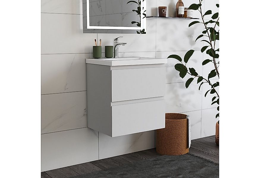 duschspa Waschtisch Waschbecken mit Unterschrank Badschrank Waschplatz Badm günstig online kaufen