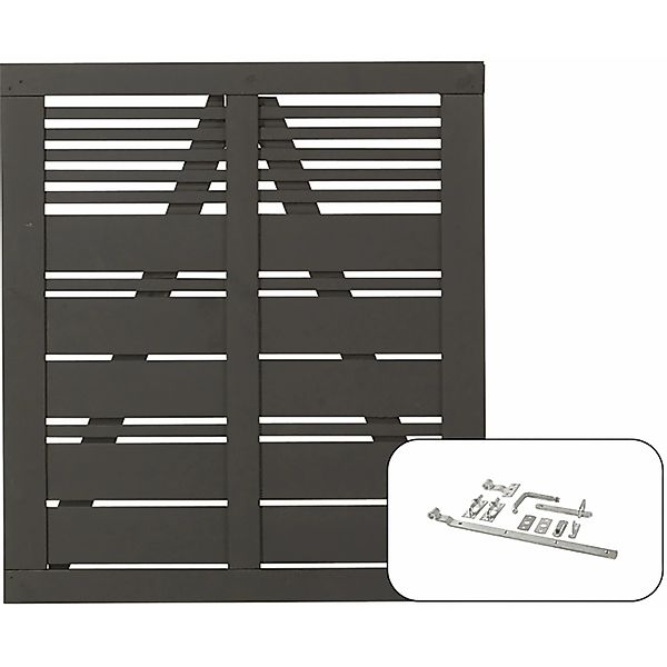 Einzeltor Silence Nadelholz Umbragrau 100 cm x 110 cm günstig online kaufen