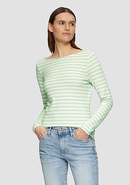 s.Oliver Langarmshirt T-Shirt SLAM Geringeltes Langarmshirt günstig online kaufen