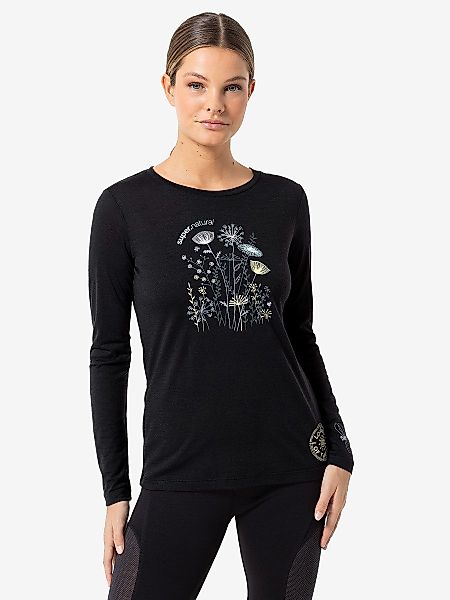 SUPER.NATURAL Langarmshirt für Damen, Merino HODGEPODGE günstig online kaufen