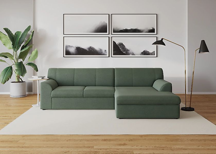 DOMO collection Ecksofa "Topper, elegant und zeitlos, kompaktes Stellmaß 24 günstig online kaufen