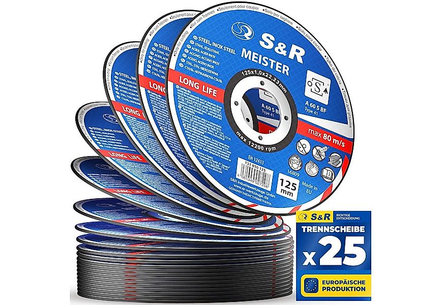S&R Trennscheibe in Profi-Qualität, Made in EU, für Metall, Stahl, Edelstah günstig online kaufen