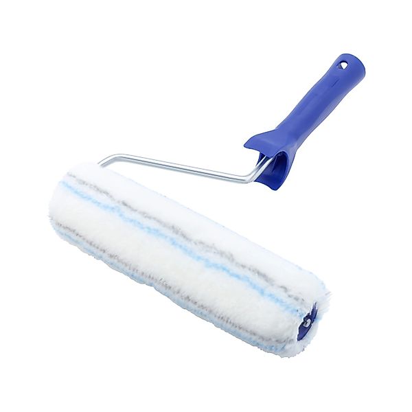 LUX-TOOLS Acryl-Roller gepolstert 2K-Softgriff Schwarz-Blau 25 cm günstig online kaufen
