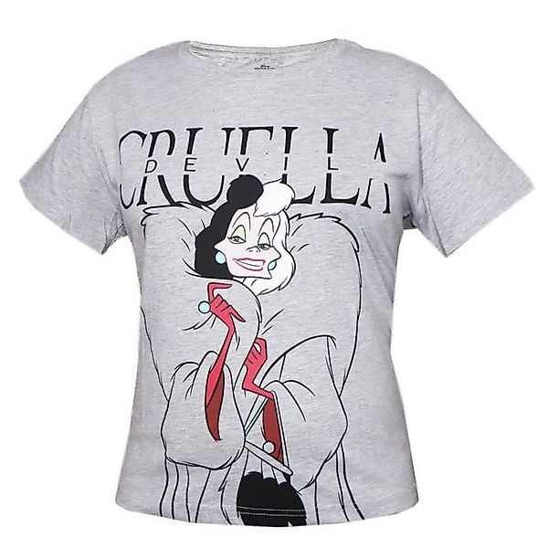 Disney Print-Shirt Disney Cruella Devil Damen kurzarm T-Shirt Shirt Gr. XS günstig online kaufen