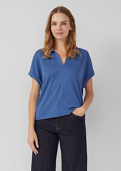 s.Oliver Shirttop Verkürztes Shirt mit Polokragen günstig online kaufen