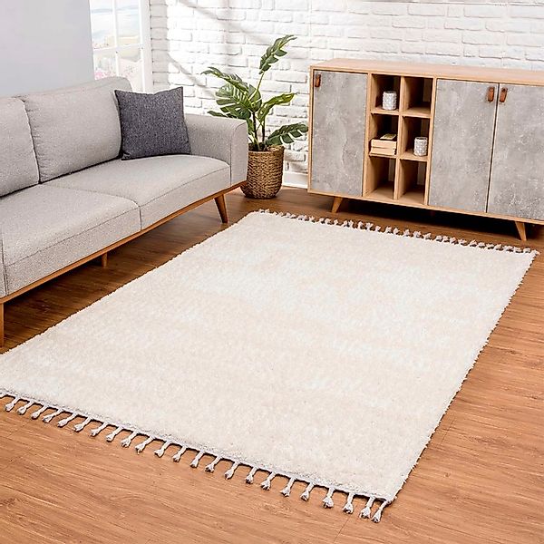 Carpet City Hochflor-Teppich »Pulpy 100«, rechteckig, 30 mm Höhe, Läufer, w günstig online kaufen