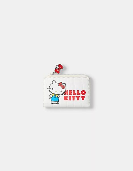 Bershka Geldbeutel Hello Kitty-Print Damen Weiss günstig online kaufen