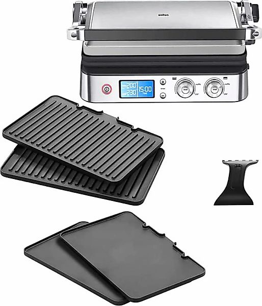 Braun Kontaktgrill "MultiGrill 9 CG 9043 - 3 Kochpositionen, bis 250C, 16 B günstig online kaufen