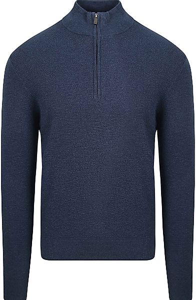 Suitable Half Zip Pullover Struktur Petrol - Größe XXL günstig online kaufen