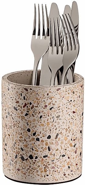 APS Besteckhalter "Besteckbehälter -TERRAZZO- Ø 11 cm, Höhe ca. 13,5 cm" in günstig online kaufen