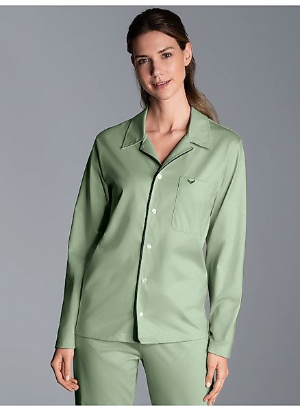 Trigema Schlafanzug "TRIGEMA Schickes Schlafanzug Oberteil mit Knopfleiste" günstig online kaufen