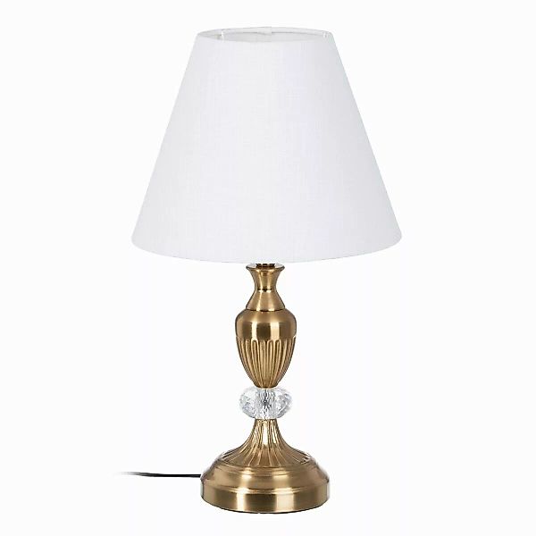 Tischlampe 25 X 25 X 43 Cm Synthetische Stoffe Gold Metall günstig online kaufen