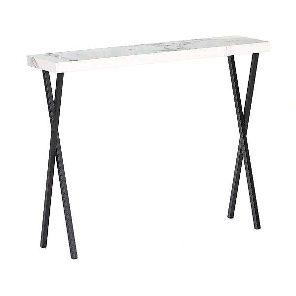 Wohnando Couchtisch Konsolentisch "Apollo", 100x25x80cm weißes günstig online kaufen